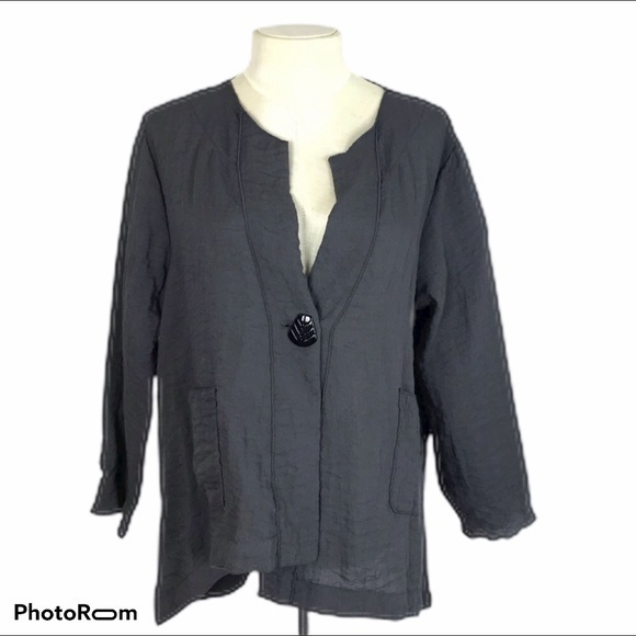 Habitat Jackets & Coats Habitat Jacket Asymmetrical Over Sized Xs